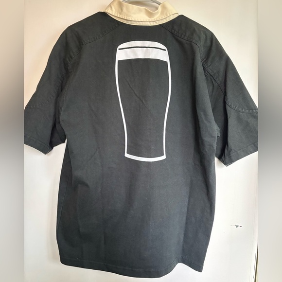 Vintage Kooga London Irish Rugby Union shirt short sleeve black/ beige men's M - Picture 14 of 14